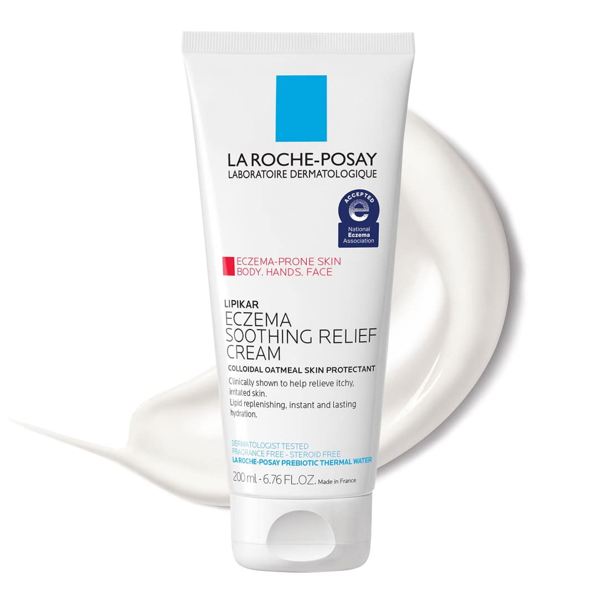 La Roche-Posay Lipikar Soothing Relief Eczema Cream, Face and Body Lotion For Eczema and Sensitive, Dry Skin, Moisturizer with Colloidal Oatmeal to Relieve Irritation La Roche-Posay Lipikar Soothing Relief Eczema Cream, Face and Body Lotion For Eczema and Sensitive, Dry Skin, Moisturizer with Colloidal Oatmeal to Relieve Irritation