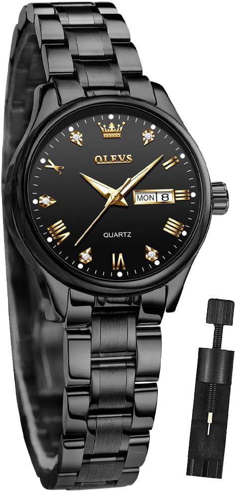 OLEVS Women Watches Business Dress Female Ladies for Small Wrist Watch Gold Silver Tone Stainless Steel Band Analog Quartz Day Date Waterproof Lady Watches OLEVS Women Watches Business Dress Female Ladies for Small Wrist Watch Gold Silver Tone Stainless Steel Band Analog Quartz Day Date Waterproof Lady Watches