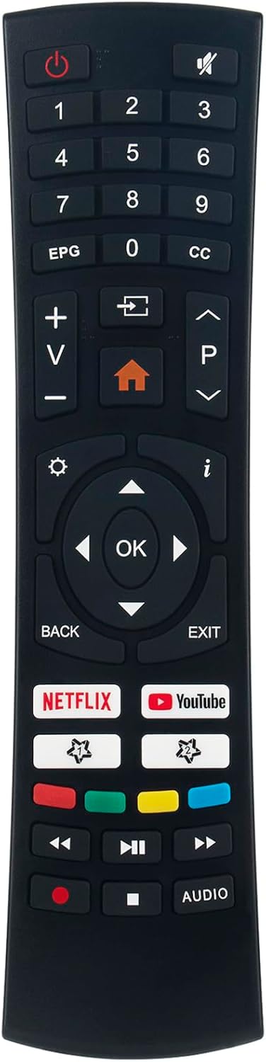 EC32S2N Replace TV Remote Control Compatible with Caixun 32″ HD HDR Smart TV EC32S2N (Only Compatible with TV Model EC32S2N) EC32S2N Replace TV Remote Control Compatible with Caixun 32″ HD HDR Smart TV EC32S2N (Only Compatible with TV Model EC32S2N)