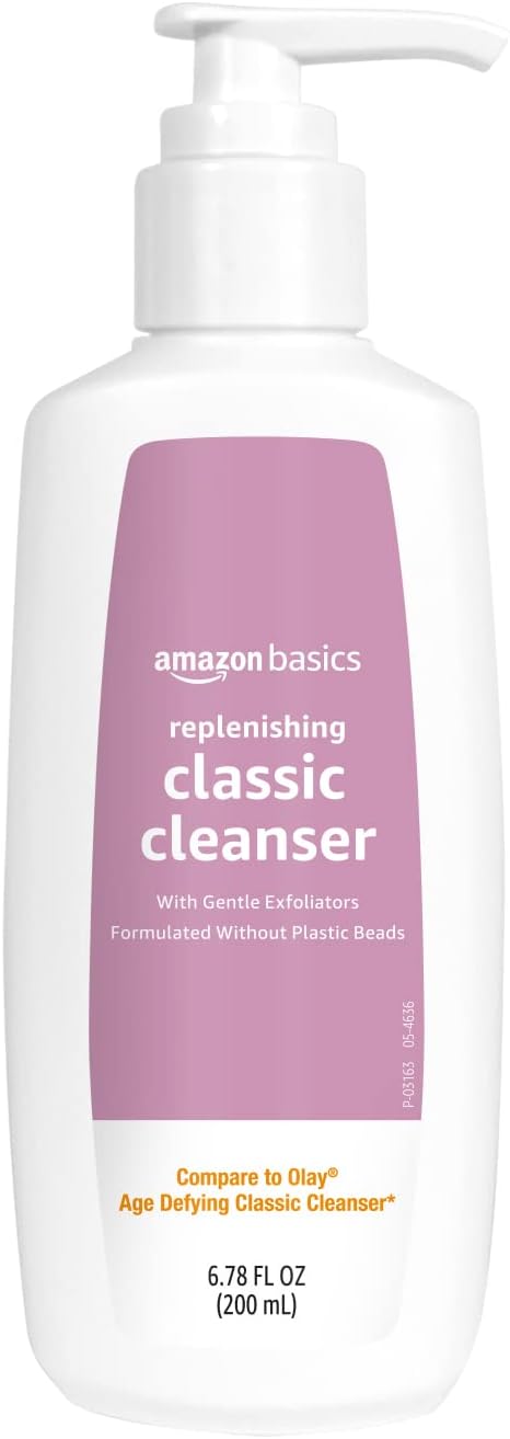 Amazon Basics Replenishing Cleanser Exfoliating Face Wash, Unscented, 6.78 fl oz (Pack of 1) Amazon Basics Replenishing Cleanser Exfoliating Face Wash, Unscented, 6.78 fl oz (Pack of 1)