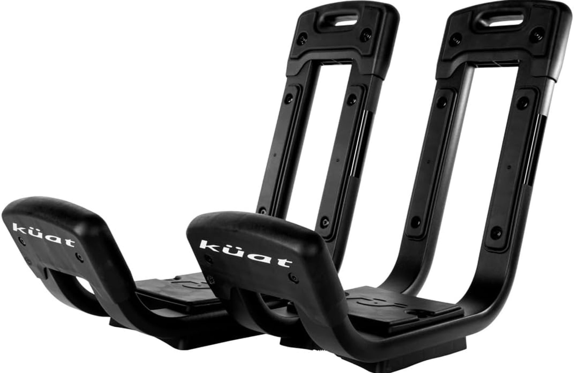 KUAT Class 2 Universal Fixed J-Style Durable Kayak Hauling Rack | Car Truck Van Rooftop Crossbar Mounted Boat Transportation System, Black | 2 Racks, 4 Tying Straps, Mounting Plates, Bolts & T-Knobs KUAT Class 2 Universal Fixed J-Style Durable Kayak Hauling Rack | Car Truck Van Rooftop Crossbar Mounted Boat Transportation System, Black | 2 Racks, 4 Tying Straps, Mounting Plates, Bolts & T-Knobs
