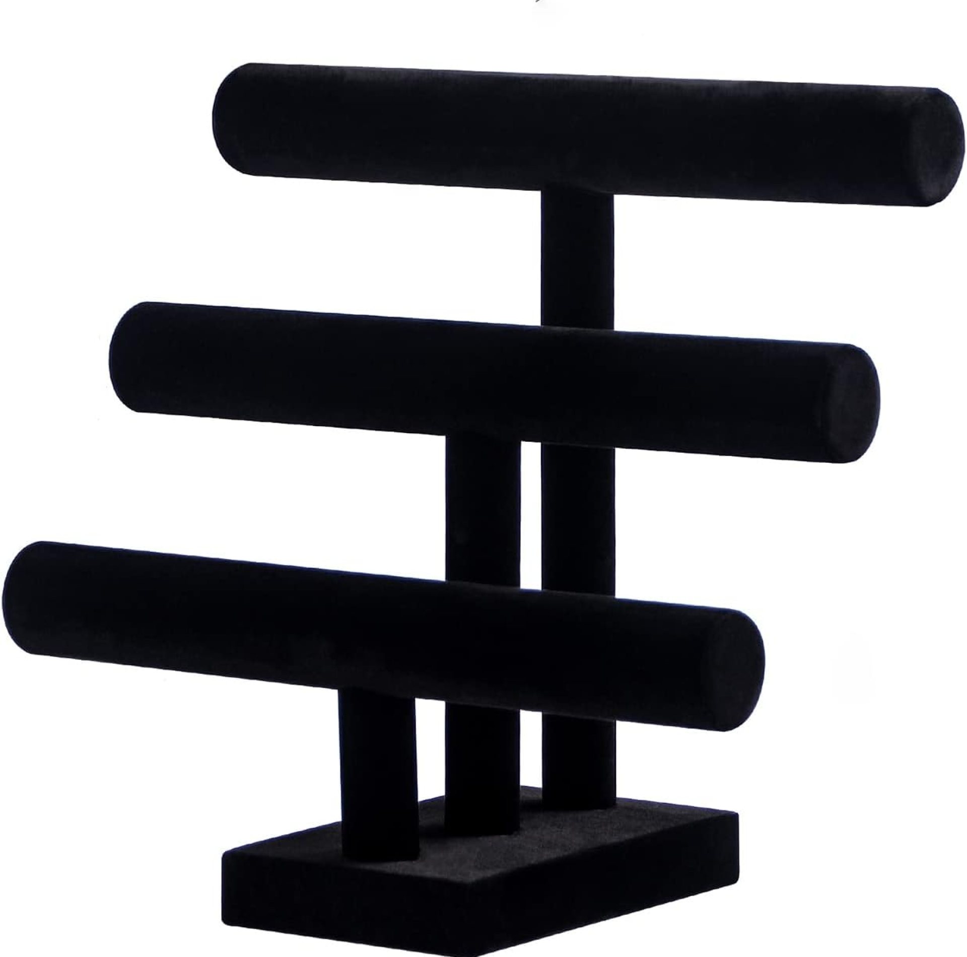 3 Tier Bracelet Holder,Bracelet Display Stand,Black Velvet Jewelry Organizer Displays for Necklace Scrunchies Watches Hair Ties. 3 Tier Bracelet Holder,Bracelet Display Stand,Black Velvet Jewelry Organizer Displays for Necklace Scrunchies Watches Hair Ties.