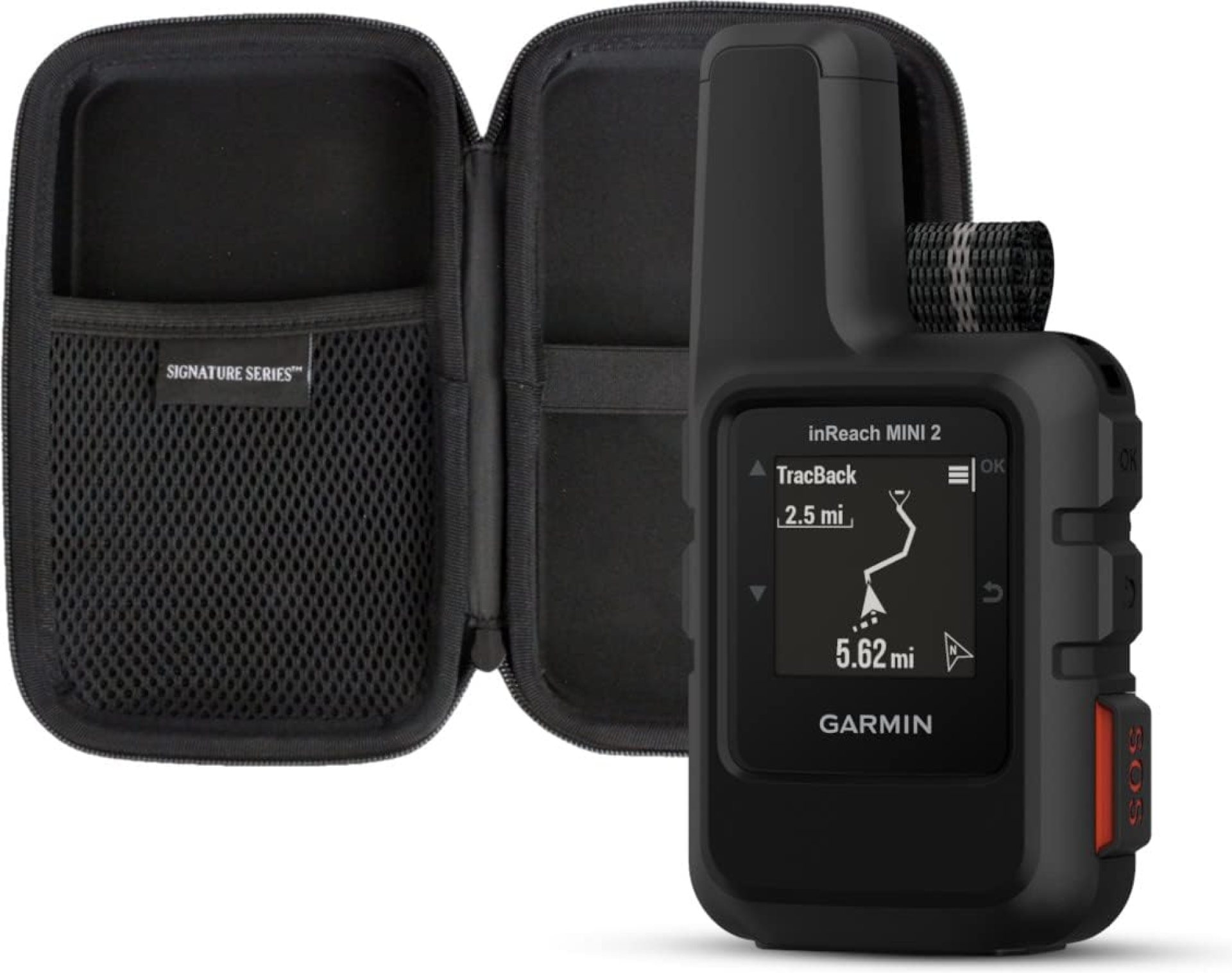Garmin inReach Mini 2, Lightweight and Compact Satellite Communicator, Black | Global Two-Way Messaging, TracBack Routing, Garmin Explore App, Up to 14 Day Battery Life with Signature Series Case Garmin inReach Mini 2, Lightweight and Compact Satellite Communicator, Black | Global Two-Way Messaging, TracBack Routing, Garmin Explore App, Up to 14 Day Battery Life with Signature Series Case