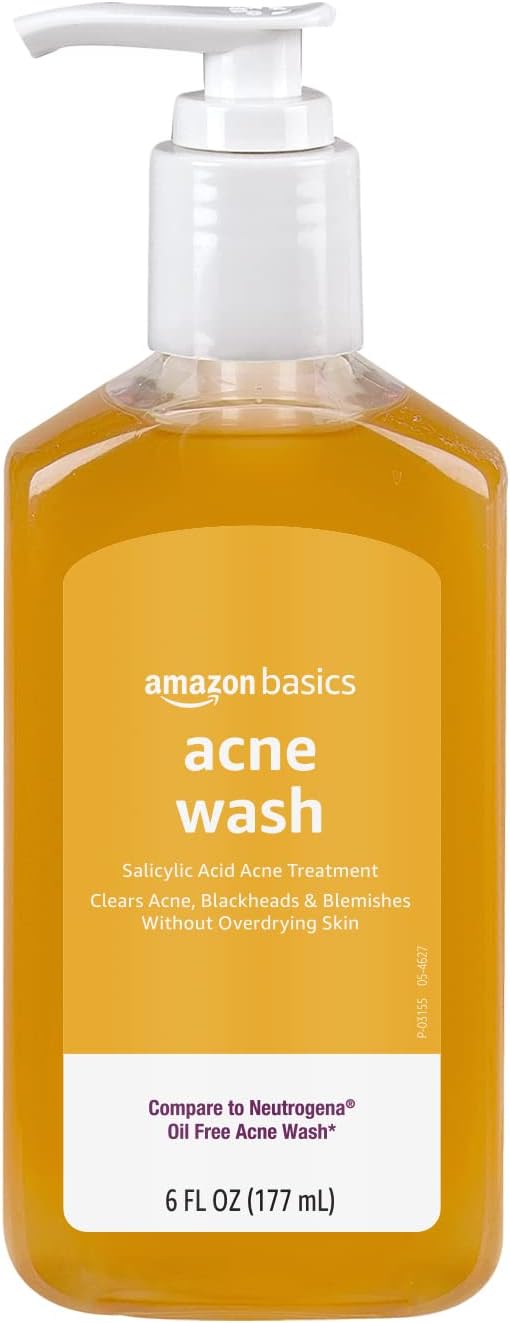 Amazon Basics Salicylic Acid Acne Wash, Unscented, 6 fl oz (Pack of 1) Amazon Basics Salicylic Acid Acne Wash, Unscented, 6 fl oz (Pack of 1)