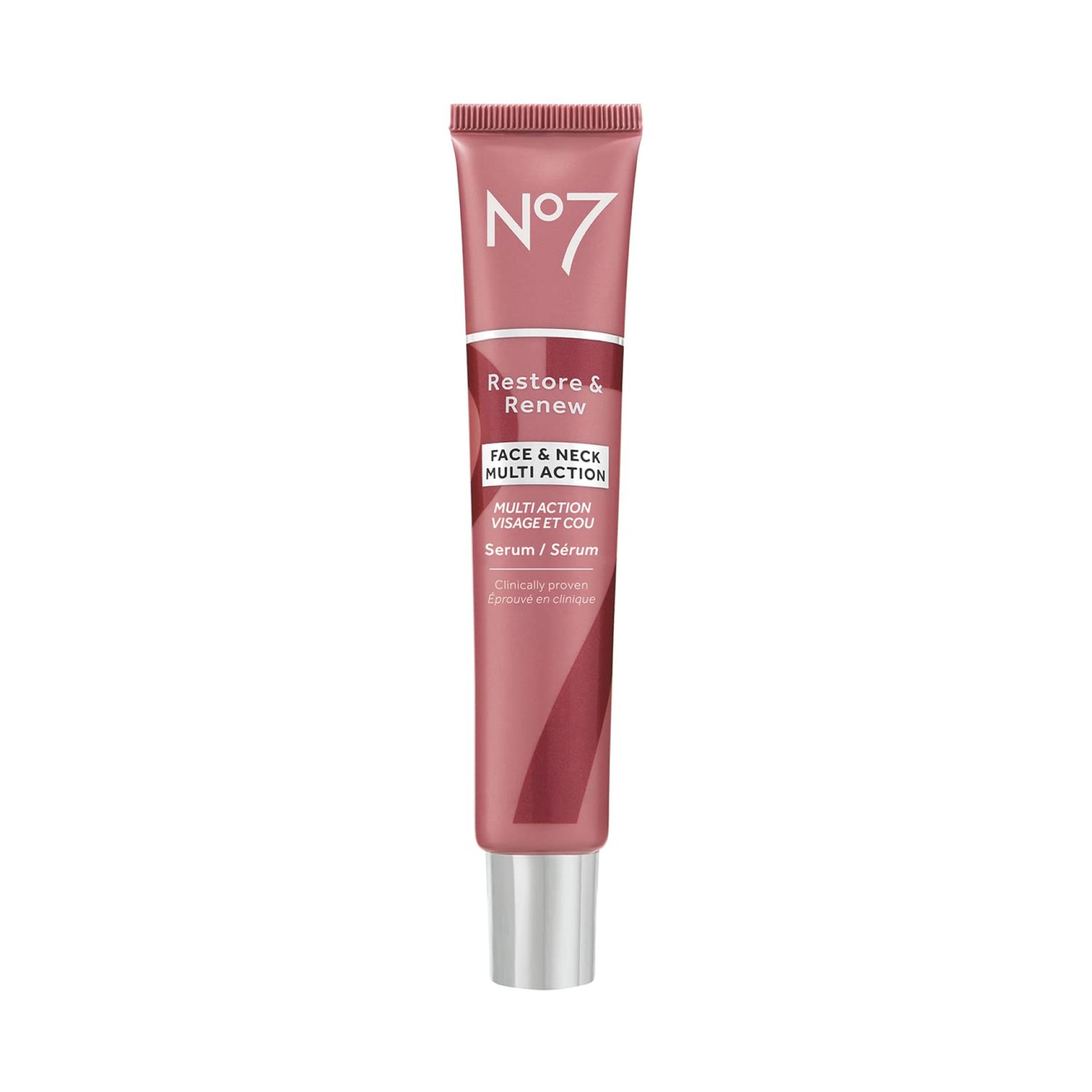 No7 Restore & Renew Multi-Action Face & Neck Serum – Anti Aging Face Serum for Women with Deep Wrinkle Repair – Collagen Infused with Hydrating Hibiscus Peptides & Hyaluronic Acid (1.69 Fl Oz) No7 Restore & Renew Multi-Action Face & Neck Serum – Anti Aging Face Serum for Women with Deep Wrinkle Repair – Collagen Infused with Hydrating Hibiscus Peptides & Hyaluronic Acid (1.69 Fl Oz)