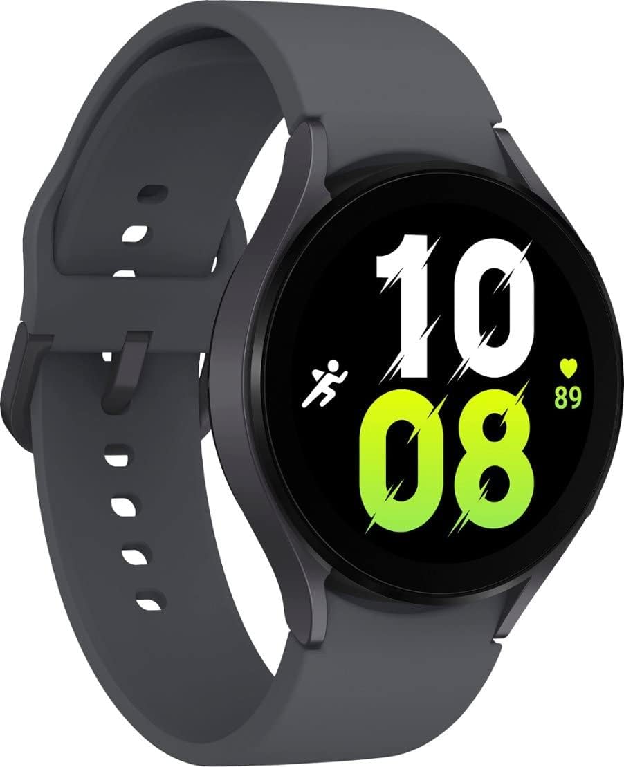 Samsung Galaxy Watch 5 (44mm, WiFi + 4G LTE) 1.4″ Super AMOLED Smartwatch GPS Bluetooth w/ Advanced Sleep Coaching, Bioactive Sensor, Water Resistant R915U (Generic Charger, Graphite) (Renewed) Samsung Galaxy Watch 5 (44mm, WiFi + 4G LTE) 1.4″ Super AMOLED Smartwatch GPS Bluetooth w/ Advanced Sleep Coaching, Bioactive Sensor, Water Resistant R915U (Generic Charger, Graphite) (Renewed)