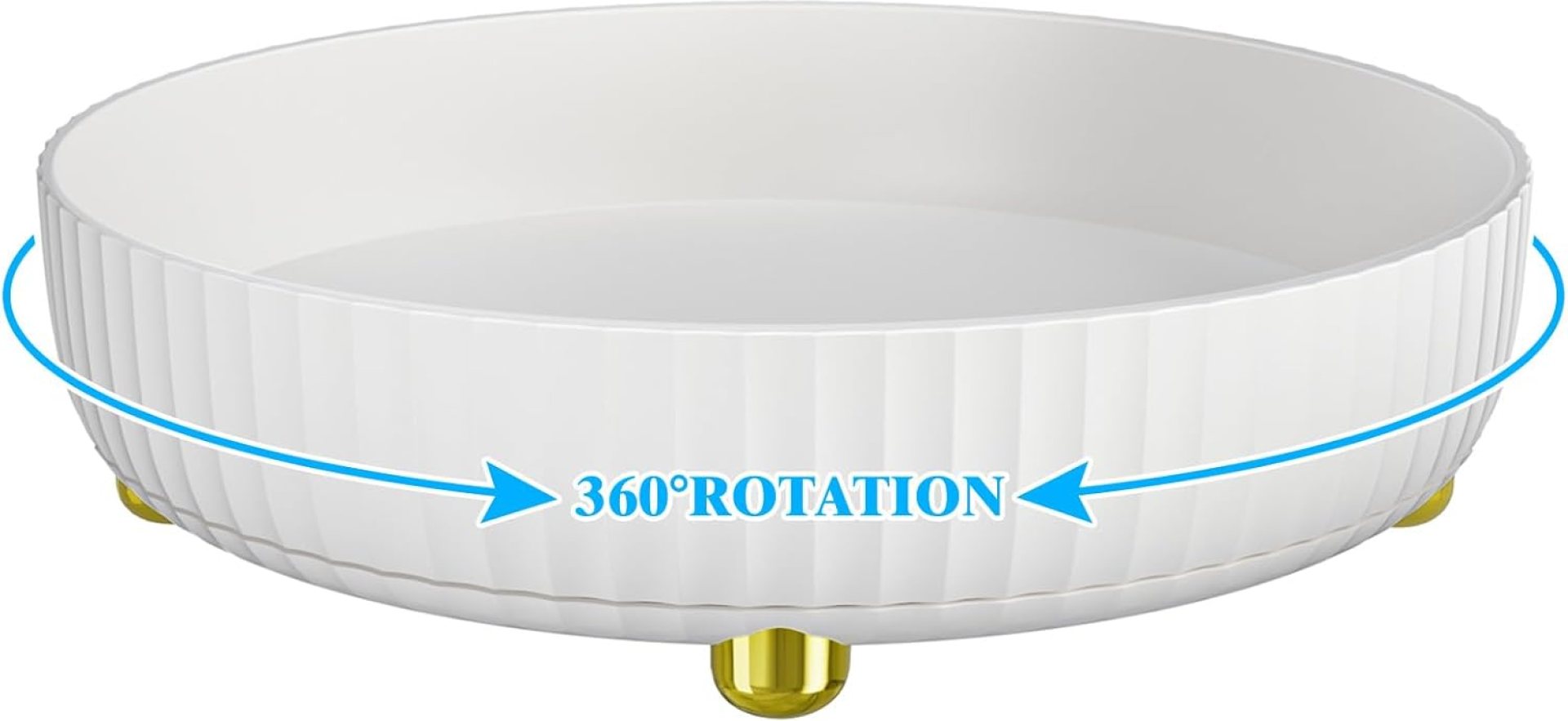 Bathroom Organizers and Storage – 360° Rotating Storage Tray, Lazy Susan Organizer, Cosmetics and Perfume Organizer, Desktop Storage Tray for Cosmetics and Skincare Products, White Bathroom Organizers and Storage – 360° Rotating Storage Tray, Lazy Susan Organizer, Cosmetics and Perfume Organizer, Desktop Storage Tray for Cosmetics and Skincare Products, White