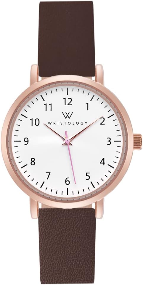 Wristology 29 Styles Mini Numbers Watch Leather Band – Interchangeable Genuine Leather Strap – Easy to Read Petite Small Size Analog Nurse Watch with Second Hand for Women, Men, Nurses, Teachers Wristology 29 Styles Mini Numbers Watch Leather Band – Interchangeable Genuine Leather Strap – Easy to Read Petite Small Size Analog Nurse Watch with Second Hand for Women, Men, Nurses, Teachers