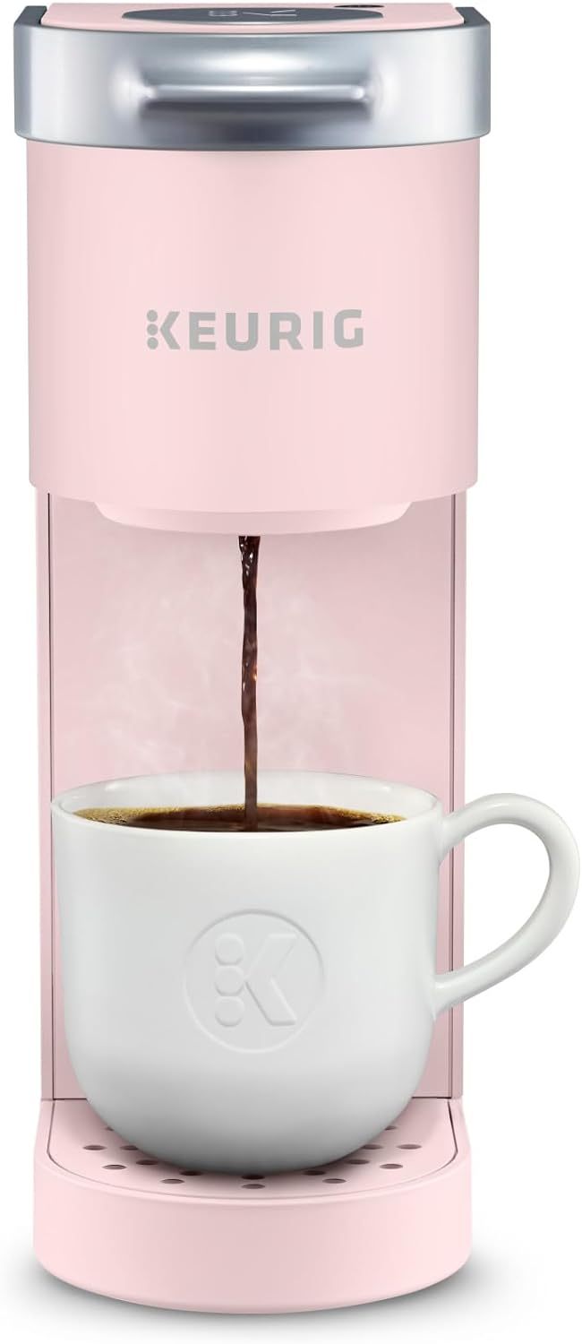 Keurig K-Mini Single Serve K-Cup Pod Coffee Maker, 6 to 12oz Brew size, with Cord Storage, Perfect for Small Spaces, Dusty Rose Keurig K-Mini Single Serve K-Cup Pod Coffee Maker, 6 to 12oz Brew size, with Cord Storage, Perfect for Small Spaces, Dusty Rose