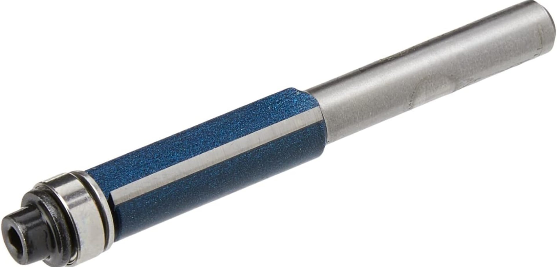 BOSCH 85268MC 3/8 In. x 1 In. Carbide-Tipped Double-Flute Flush Trim Router Bit BOSCH 85268MC 3/8 In. x 1 In. Carbide-Tipped Double-Flute Flush Trim Router Bit