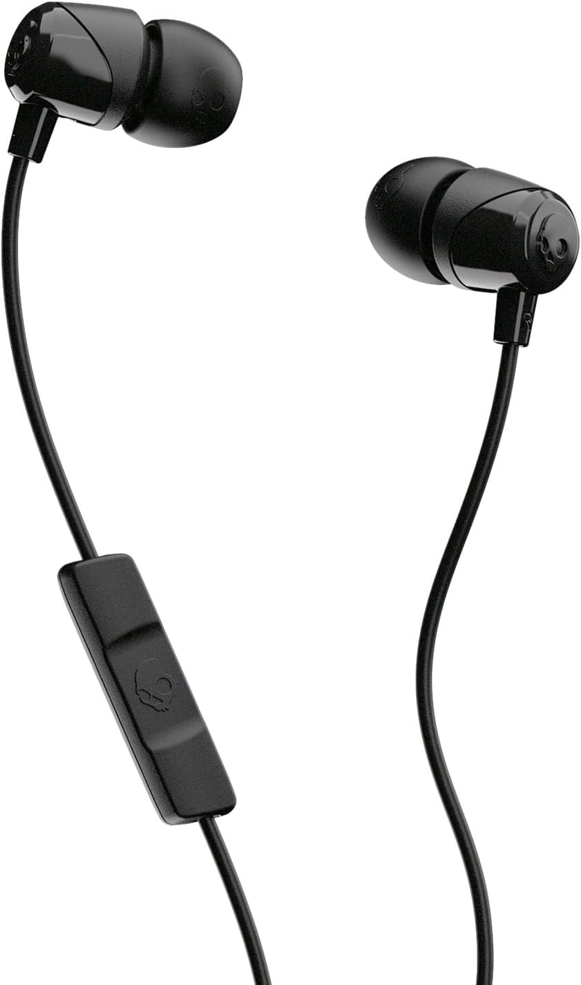 Skullcandy Jib In-Ear Earbuds with Microphone – Black Skullcandy Jib In-Ear Earbuds with Microphone – Black