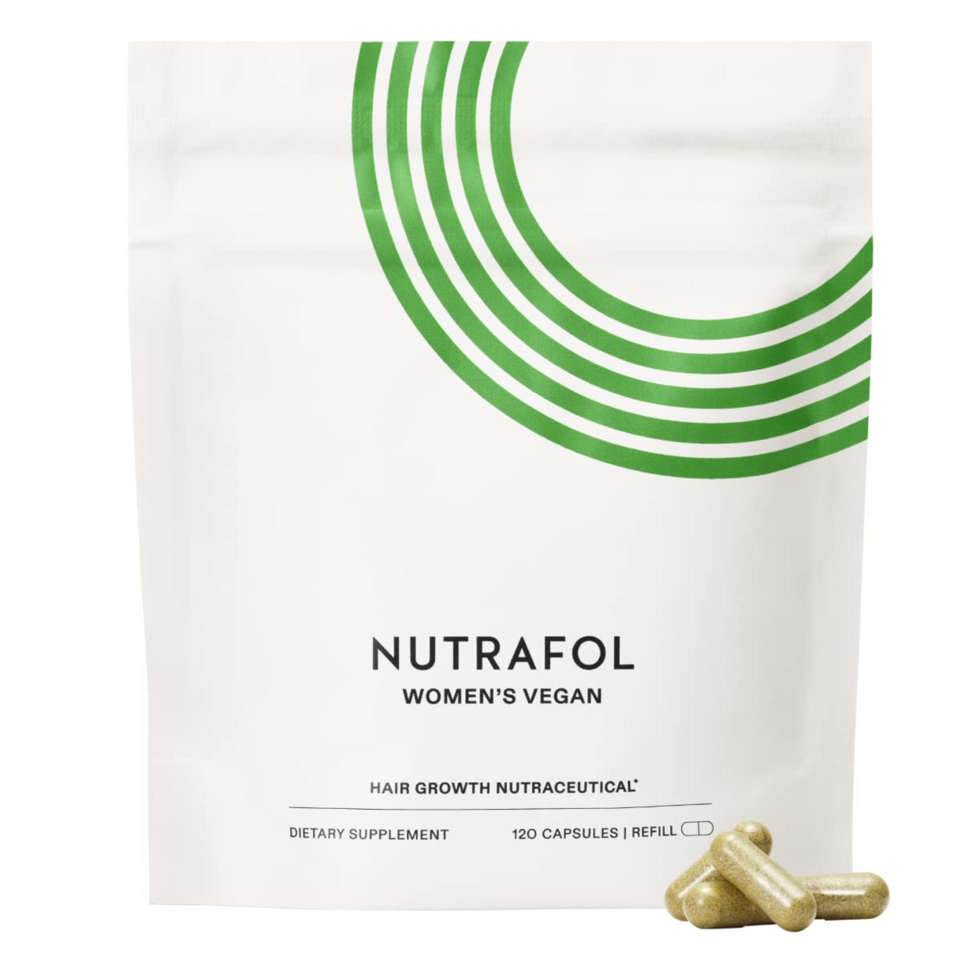 Nutrafol Women’s Hair Growth Supplements, for Women 18-44 Years Old, Clinically Tested for Visibly Thicker, Stronger Hair, 100% Vegan Ingredients, Dermatologist Recommended – 1 Month Supply, 1 Pouch Nutrafol Women’s Hair Growth Supplements, for Women 18-44 Years Old, Clinically Tested for Visibly Thicker, Stronger Hair, 100% Vegan Ingredients, Dermatologist Recommended – 1 Month Supply, 1 Pouch