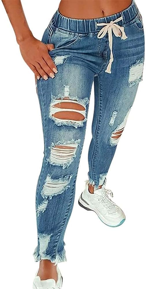 Women’s Ripped Jeans High Waist Stretch Skinny Jean Destroyed Denim Plus Size Pants for Women Women’s Ripped Jeans High Waist Stretch Skinny Jean Destroyed Denim Plus Size Pants for Women