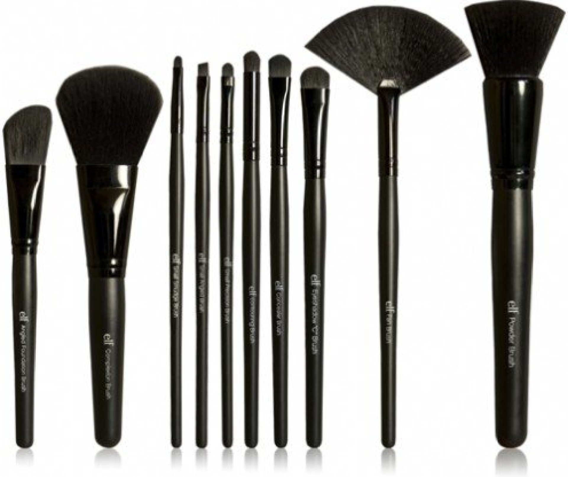 e.l.f. 19-Piece Makeup Brush Set & Roll, 19 Makeup Brushes For All Your Needs From Foundation To Eyeshadow, Made With Synthetic, Cruelty-free Bristles e.l.f. 19-Piece Makeup Brush Set & Roll, 19 Makeup Brushes For All Your Needs From Foundation To Eyeshadow, Made With Synthetic, Cruelty-free Bristles