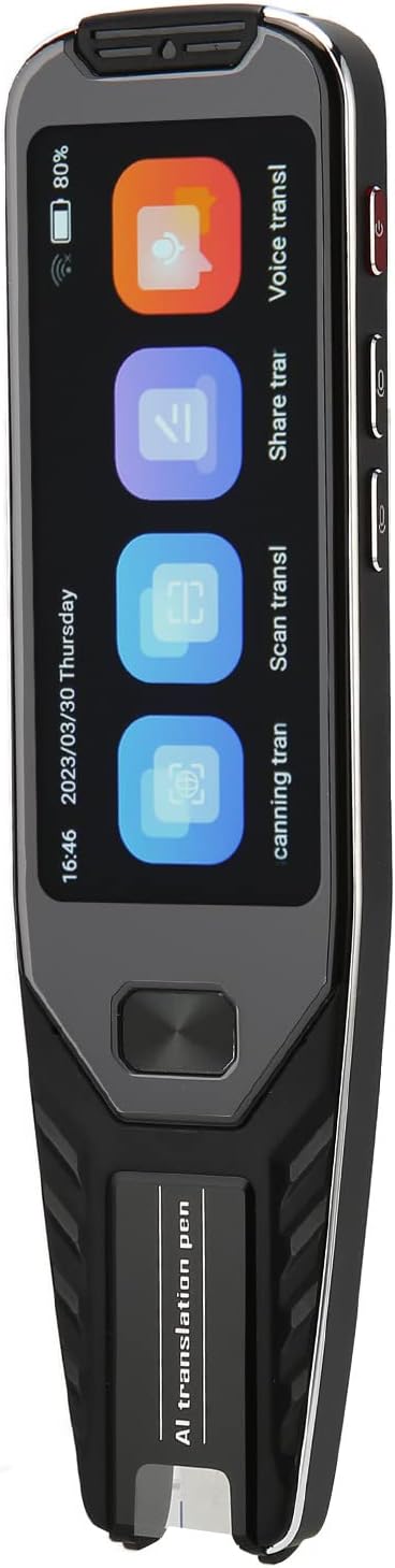Smart Translation Pen, Digital Scanning Translation Pen with 3.5 inch HD, Support 134 Languages Translation, Real Time Translator for Learning Travel Business Smart Translation Pen, Digital Scanning Translation Pen with 3.5 inch HD, Support 134 Languages Translation, Real Time Translator for Learning Travel Business
