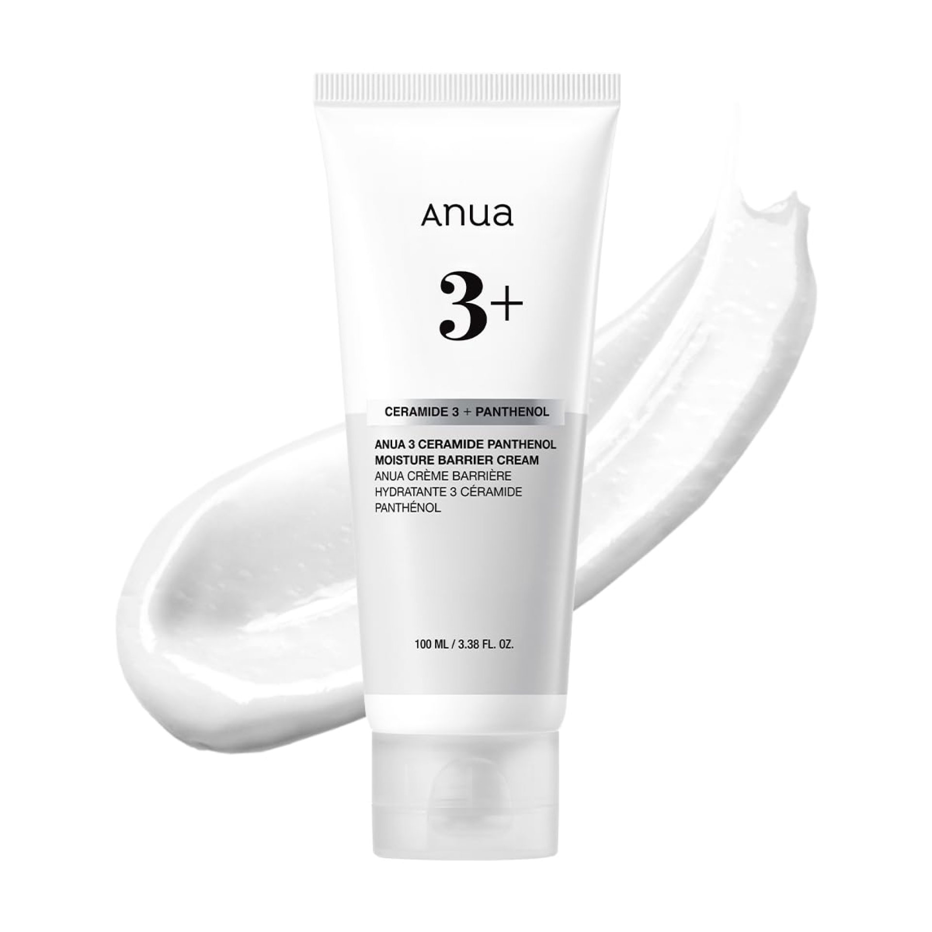 ANUA 3 Ceramide Panthenol Moisture Barrier Cream, Hydrating Face Moisturizer for Normal Skin, Panthenol, Ceramide, Centella for Skin Barrier Non Comedogenic, Korean Skincare (100ml/ 3.38 fl. oz.) ANUA 3 Ceramide Panthenol Moisture Barrier Cream, Hydrating Face Moisturizer for Normal Skin, Panthenol, Ceramide, Centella for Skin Barrier Non Comedogenic, Korean Skincare (100ml/ 3.38 fl. oz.)