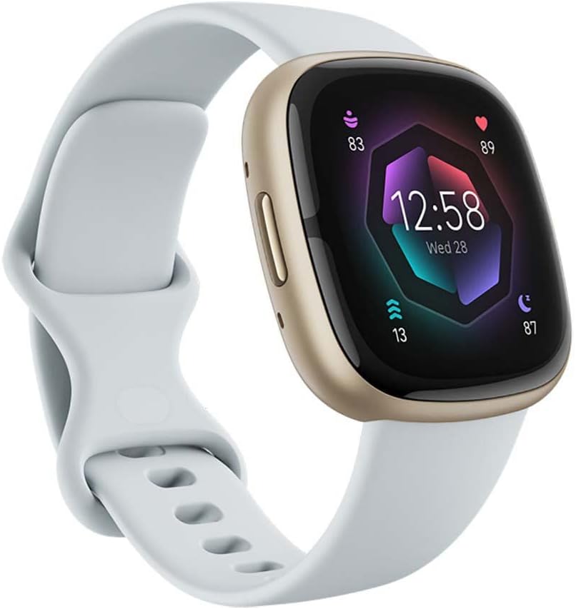 Fitbit Sense 2 Advanced Health and Fitness Smartwatch with Tools to Manage Stress and Sleep, ECG App, SpO2, 24/7 Heart Rate and GPS, Shadow Grey/Graphite, One Size (S & L Bands Included) (Blue) Fitbit Sense 2 Advanced Health and Fitness Smartwatch with Tools to Manage Stress and Sleep, ECG App, SpO2, 24/7 Heart Rate and GPS, Shadow Grey/Graphite, One Size (S & L Bands Included) (Blue)