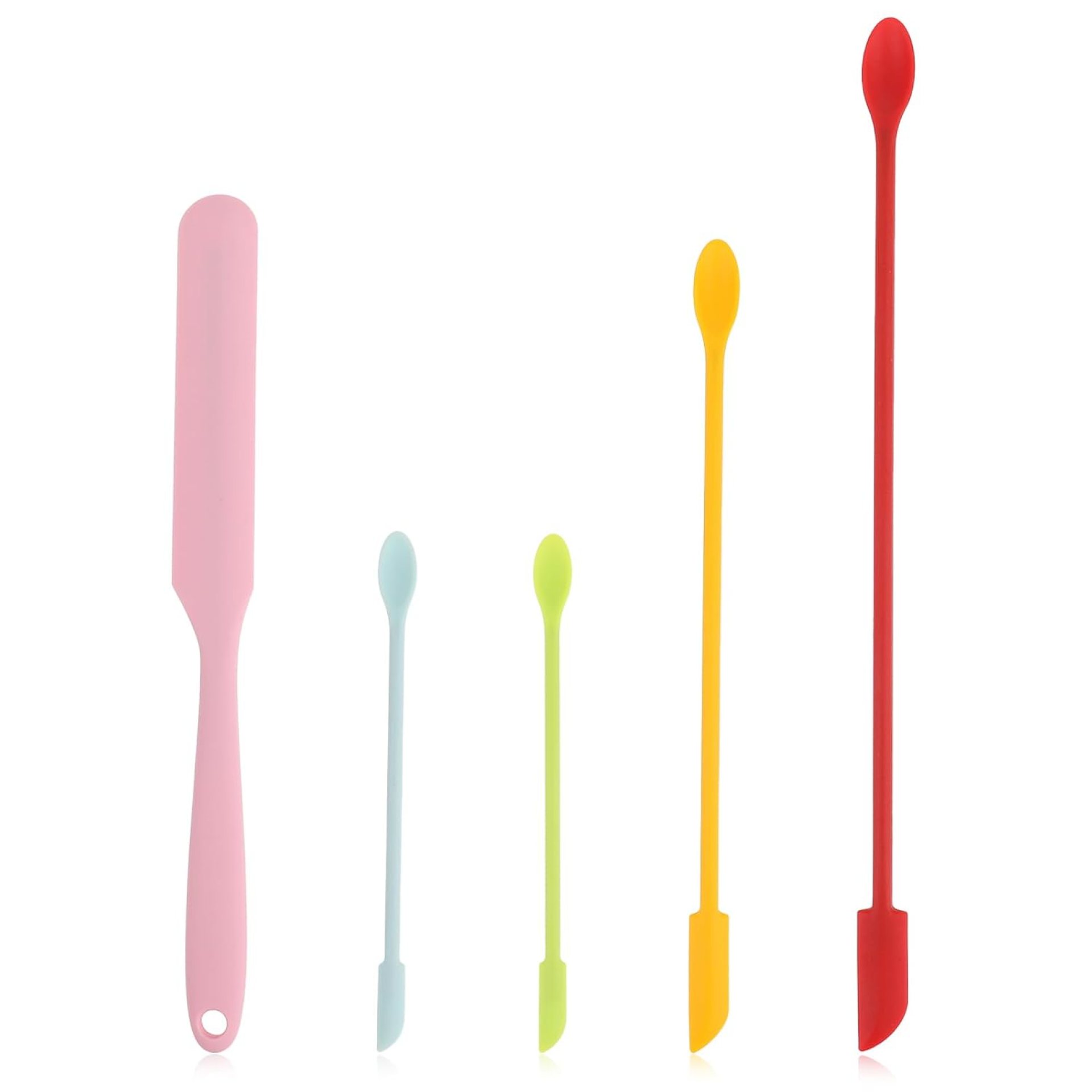 5 PCS Beauty Spatula Makeup Spatulas Silicone Cosmetics Lotion Spatula Multicolor Facial Spatula Set Reusable Rubber Spatula Beauty Silicone Stir Sticks for Cosmetic Kitchen Bottles 5 PCS Beauty Spatula Makeup Spatulas Silicone Cosmetics Lotion Spatula Multicolor Facial Spatula Set Reusable Rubber Spatula Beauty Silicone Stir Sticks for Cosmetic Kitchen Bottles