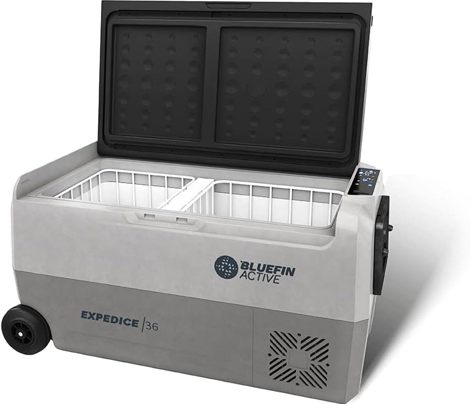 Bluefin Active Expedice 36L | Portable Travel Fridge | Advanced Cooling & Freezing Technology | Energy Efficient Charging | Dual Storage Compartments | Smartphone App Control | LCD Display | AC & DC Bluefin Active Expedice 36L | Portable Travel Fridge | Advanced Cooling & Freezing Technology | Energy Efficient Charging | Dual Storage Compartments | Smartphone App Control | LCD Display | AC & DC