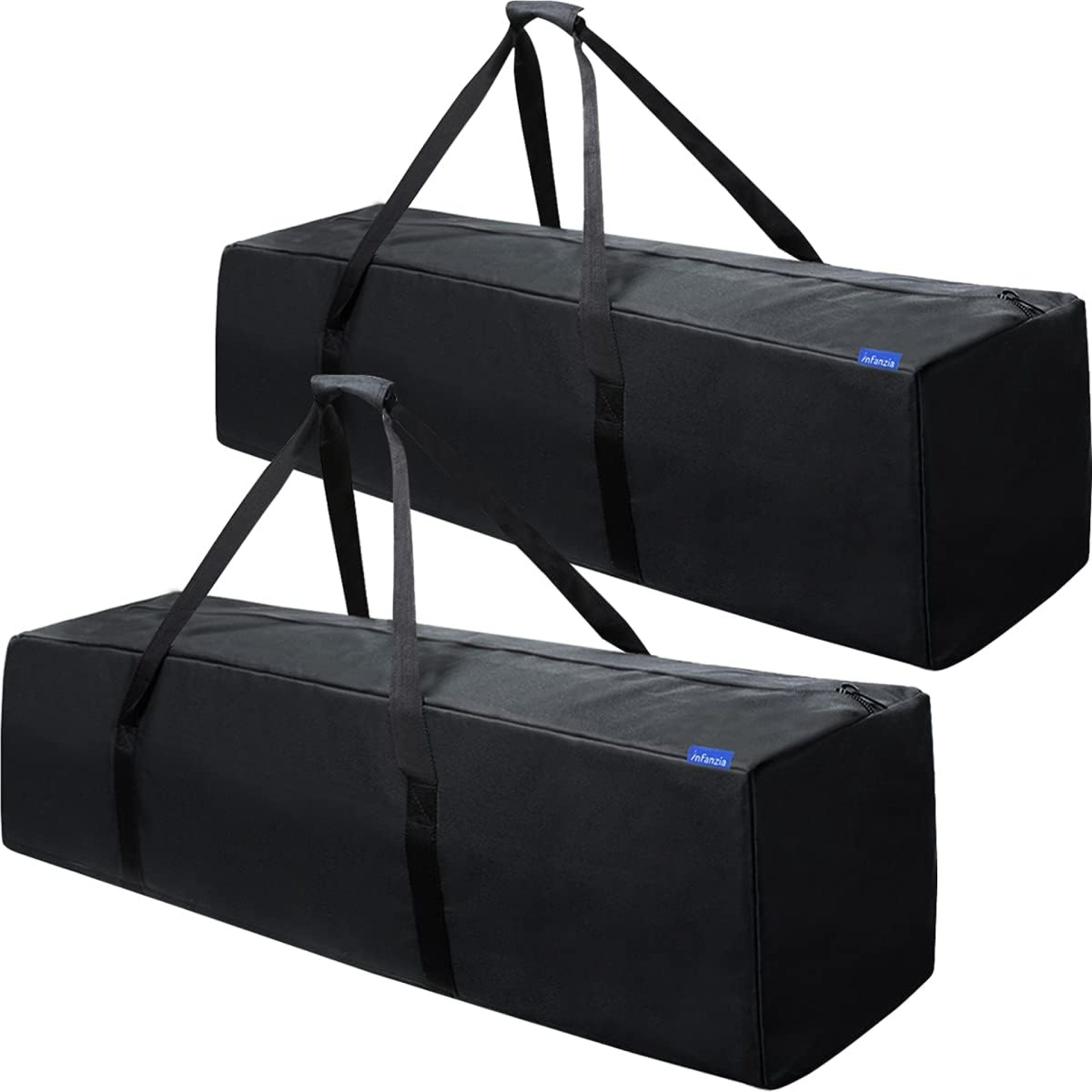 INFANZIA Duffel Travel Sports Equipment Bag, Long Luggage Bag with Upgrade Zipper Water Resistant, Extra Large Foldable Storage Bag for Camping, Tent, Tripod, Fishing(45x12x13 inch,2PCS) INFANZIA Duffel Travel Sports Equipment Bag, Long Luggage Bag with Upgrade Zipper Water Resistant, Extra Large Foldable Storage Bag for Camping, Tent, Tripod, Fishing(45x12x13 inch,2PCS)