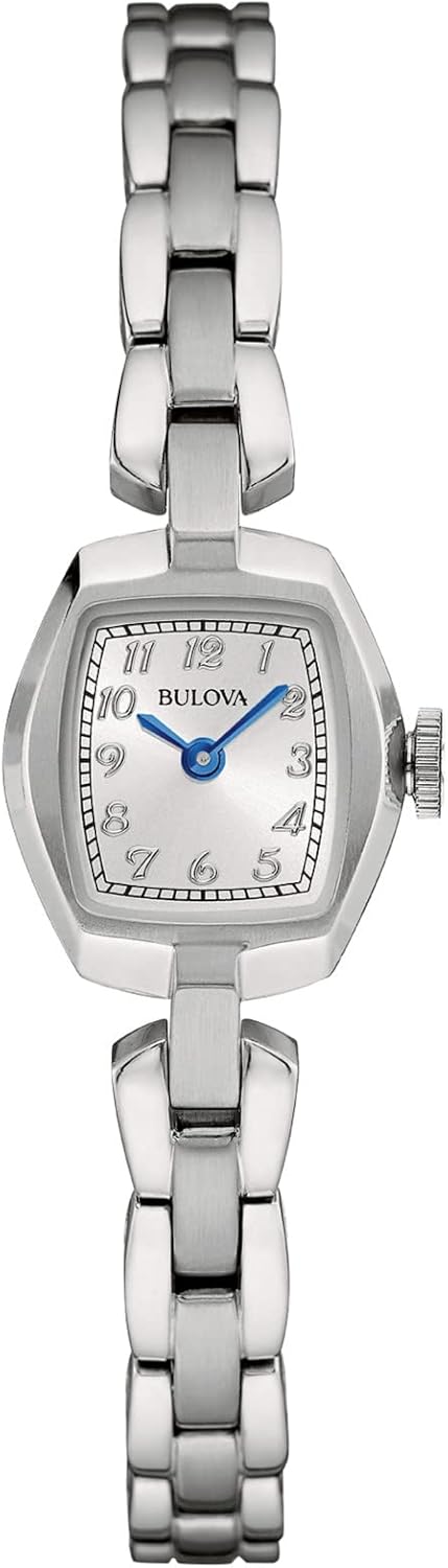Bulova Ladies’ Classic Dress Mini 2-Hand Quartz Watch, Stainless Steel, Arabic Markers Bulova Ladies’ Classic Dress Mini 2-Hand Quartz Watch, Stainless Steel, Arabic Markers
