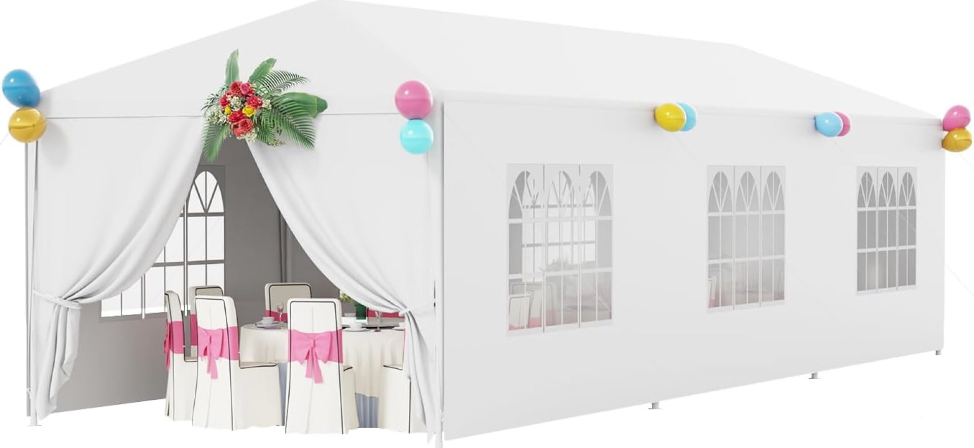 10×30 Party Tent Wedding Patio Gazebo Outdoor Carport Canopy Shade with Side 8 Removable Walls 10×30 Party Tent Wedding Patio Gazebo Outdoor Carport Canopy Shade with Side 8 Removable Walls