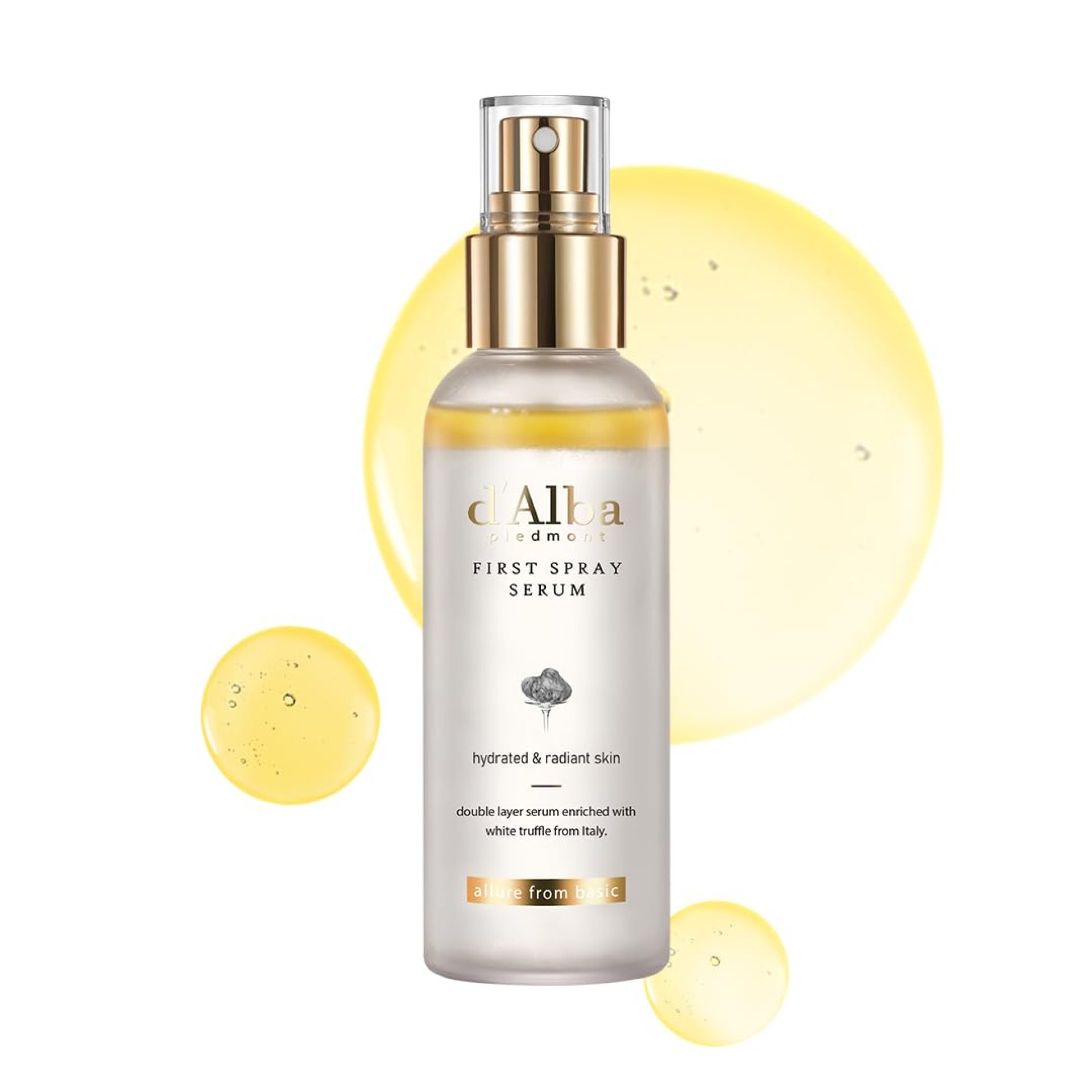 d’alba Piedmont Italian White Truffle First Spray Serum, Vegan Skin Care, Light-weight Face Moisturizer, Glow Serum for Radiant Skin, Non Comedogenic, All In One Mist, Korean Skin Care (3.38 fl oz.) d’alba Piedmont Italian White Truffle First Spray Serum, Vegan Skin Care, Light-weight Face Moisturizer, Glow Serum for Radiant Skin, Non Comedogenic, All In One Mist, Korean Skin Care (3.38 fl oz.)