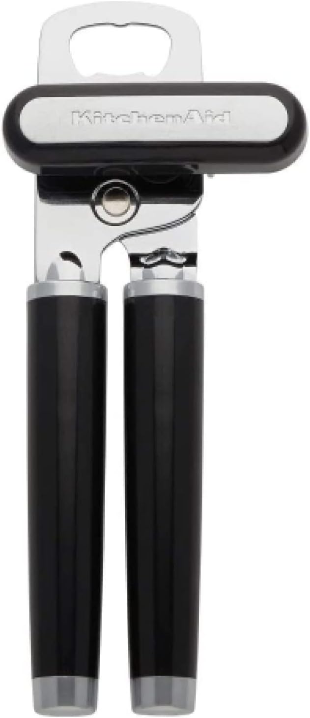 KitchenAid Classic Multifunction Can Opener and Bottle Opener Easy to Use, Razor Sharp Stainless Steel Cutting Wheel, Soft Ergonomic Handles, Black KitchenAid Classic Multifunction Can Opener and Bottle Opener Easy to Use, Razor Sharp Stainless Steel Cutting Wheel, Soft Ergonomic Handles, Black