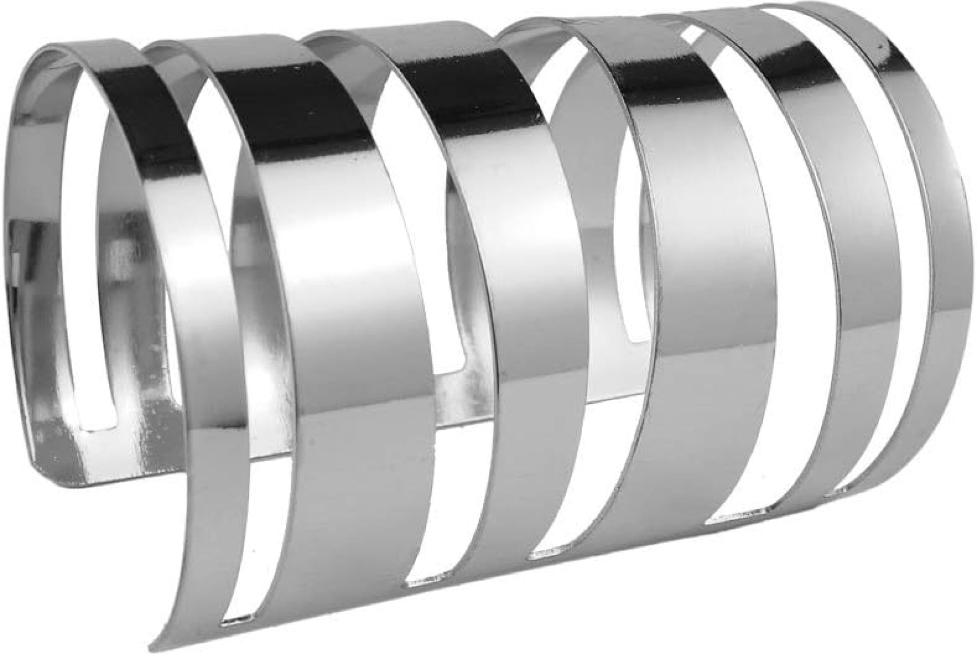 COLORFUL BLING Punk Alloy Hollow Geometric Smooth Polished Gold Hoop Open Cuff Wide Bracelet Bangle Wrist Jewelry for Women Lady COLORFUL BLING Punk Alloy Hollow Geometric Smooth Polished Gold Hoop Open Cuff Wide Bracelet Bangle Wrist Jewelry for Women Lady