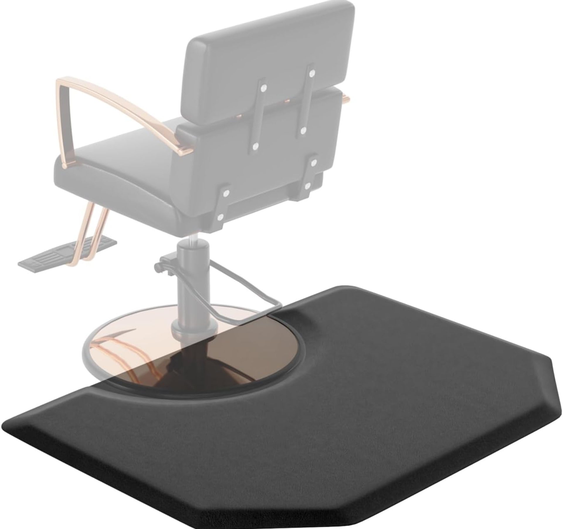 OmySalon Salon Mat for Hair Stylist 3’x4’x7/8” Anti Fatigue Barber Floor Mat with Round Base, Salon Chair Mat for Hairdresser Standing, Barbershop Beauty Spa Styling Shampoo Equipment OmySalon Salon Mat for Hair Stylist 3’x4’x7/8” Anti Fatigue Barber Floor Mat with Round Base, Salon Chair Mat for Hairdresser Standing, Barbershop Beauty Spa Styling Shampoo Equipment