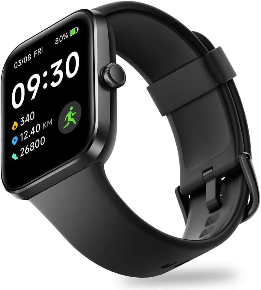 OCTANDRA Go VeryFit 1.69″ Smart Watch – Heart Rate Blood Oxygen Saturation Sleep Monitor – Step Counter Pedometer – 5ATM Exercise Activity Fitness Tracker Watches for Men Women (ID207) (Black) OCTANDRA Go VeryFit 1.69″ Smart Watch – Heart Rate Blood Oxygen Saturation Sleep Monitor – Step Counter Pedometer – 5ATM Exercise Activity Fitness Tracker Watches for Men Women (ID207) (Black)