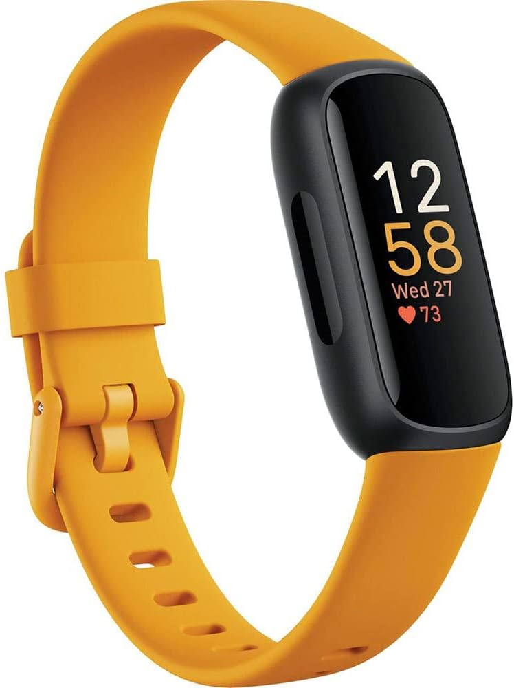 Fitbit Inspire 3 Fitness Tracker – Advanced Health Insights with Stress Management, Workout Intensity & Sleep Tracking, 24/7 Heart Rate, Includes Small and Large Classic Bands – Morning Glow/Black Fitbit Inspire 3 Fitness Tracker – Advanced Health Insights with Stress Management, Workout Intensity & Sleep Tracking, 24/7 Heart Rate, Includes Small and Large Classic Bands – Morning Glow/Black