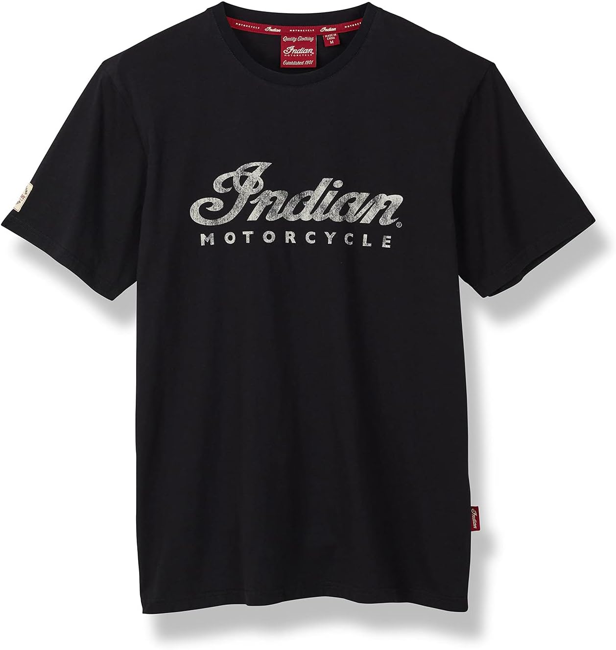 Indian Motorcycle Men’s Script Logo T-Shirt, Black, 100% Cotton, Classic Fit, Branded Details – 2861933 Indian Motorcycle Men’s Script Logo T-Shirt, Black, 100% Cotton, Classic Fit, Branded Details – 2861933