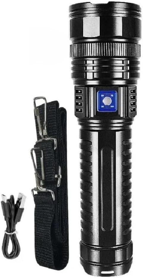 3000 Lumen Rechargeable White Laser Zoom Tactical flashlights high Powered Camping Essentials Accessories Gear Bright Torch Hiking in The World 6000MAH 3000 Lumen Rechargeable White Laser Zoom Tactical flashlights high Powered Camping Essentials Accessories Gear Bright Torch Hiking in The World 6000MAH