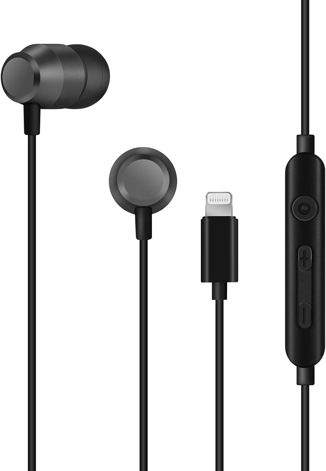 PALOVUE Lightning Headphones Earphones Earbuds in-Ear Magnetic MFi Certified with Microphone Compatible iPhone 14 13 12 11 Pro Max iPhone X XS Max XR iPhone 7 8 Plus iPad Metallic Black PALOVUE Lightning Headphones Earphones Earbuds in-Ear Magnetic MFi Certified with Microphone Compatible iPhone 14 13 12 11 Pro Max iPhone X XS Max XR iPhone 7 8 Plus iPad Metallic Black