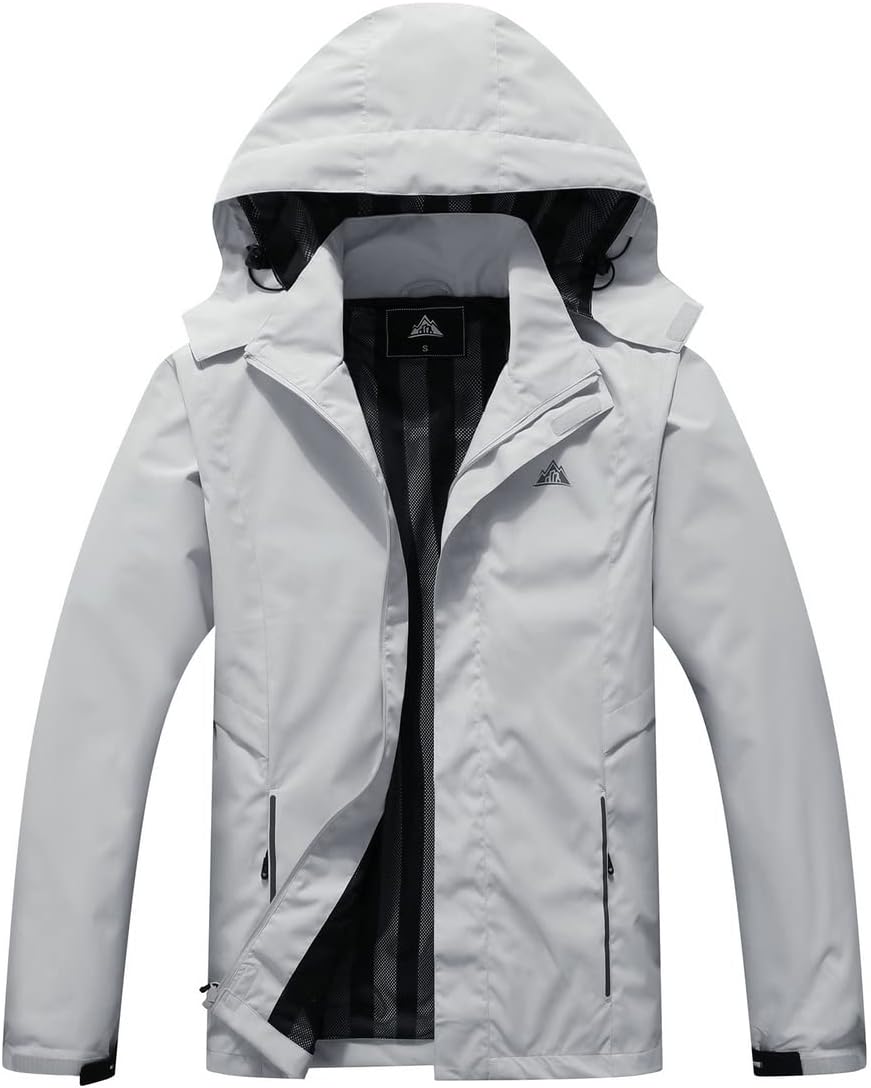 Pooluly Men’s Lightweight Rain Jacket Outdoor Softshell Hiking Windbreaker Waterproof Hooded Raincoat Pooluly Men’s Lightweight Rain Jacket Outdoor Softshell Hiking Windbreaker Waterproof Hooded Raincoat