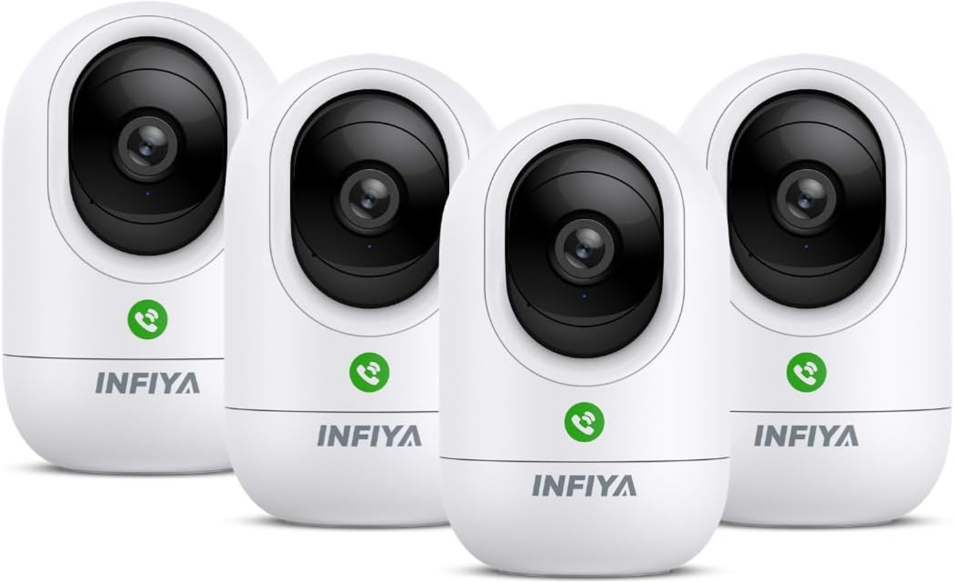 360 Cameras for Home Security-Indoor Camera Monitoring Pet/Baby/Nanny/Dog with 2K High Resolution & One-Tap Call, 24-7 Local Storage, Work with Alexa/Google Home, K7 4Pack (2.4GHz Wi-Fi Only) 360 Cameras for Home Security-Indoor Camera Monitoring Pet/Baby/Nanny/Dog with 2K High Resolution & One-Tap Call, 24-7 Local Storage, Work with Alexa/Google Home, K7 4Pack (2.4GHz Wi-Fi Only)