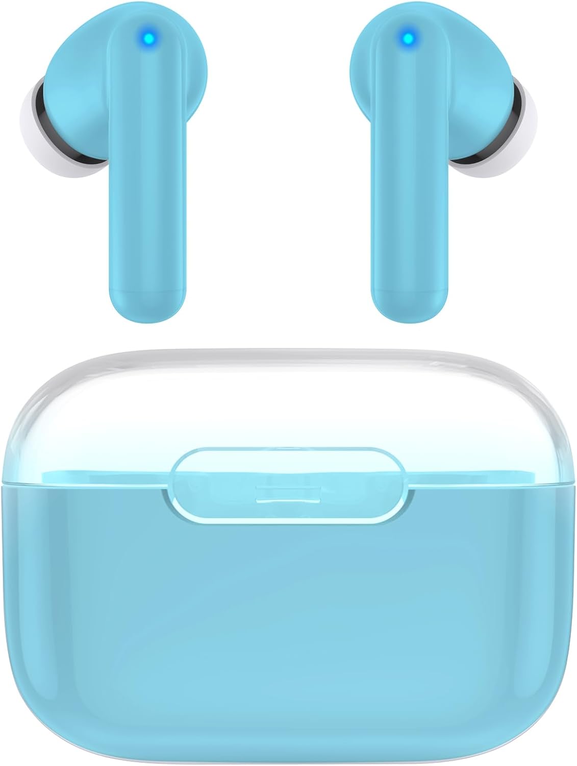 kurdene Wireless Ear Buds, Earbuds Bluetooth 5.3 Headphones, HiFi Stereo Sound Waterproof in-Ear Earphones with Noise Cancelling Mic for iPhone/Samsung/Android Sports Workout-Blue kurdene Wireless Ear Buds, Earbuds Bluetooth 5.3 Headphones, HiFi Stereo Sound Waterproof in-Ear Earphones with Noise Cancelling Mic for iPhone/Samsung/Android Sports Workout-Blue
