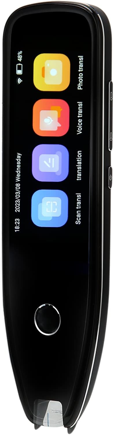 Language Translator, Smart Scan Reader Pen Online Offline Voice Translation Device Support 134 Language, with BT and, Photo Scanning Translation, 1GB and 8GB Memory (Black) Language Translator, Smart Scan Reader Pen Online Offline Voice Translation Device Support 134 Language, with BT and, Photo Scanning Translation, 1GB and 8GB Memory (Black)