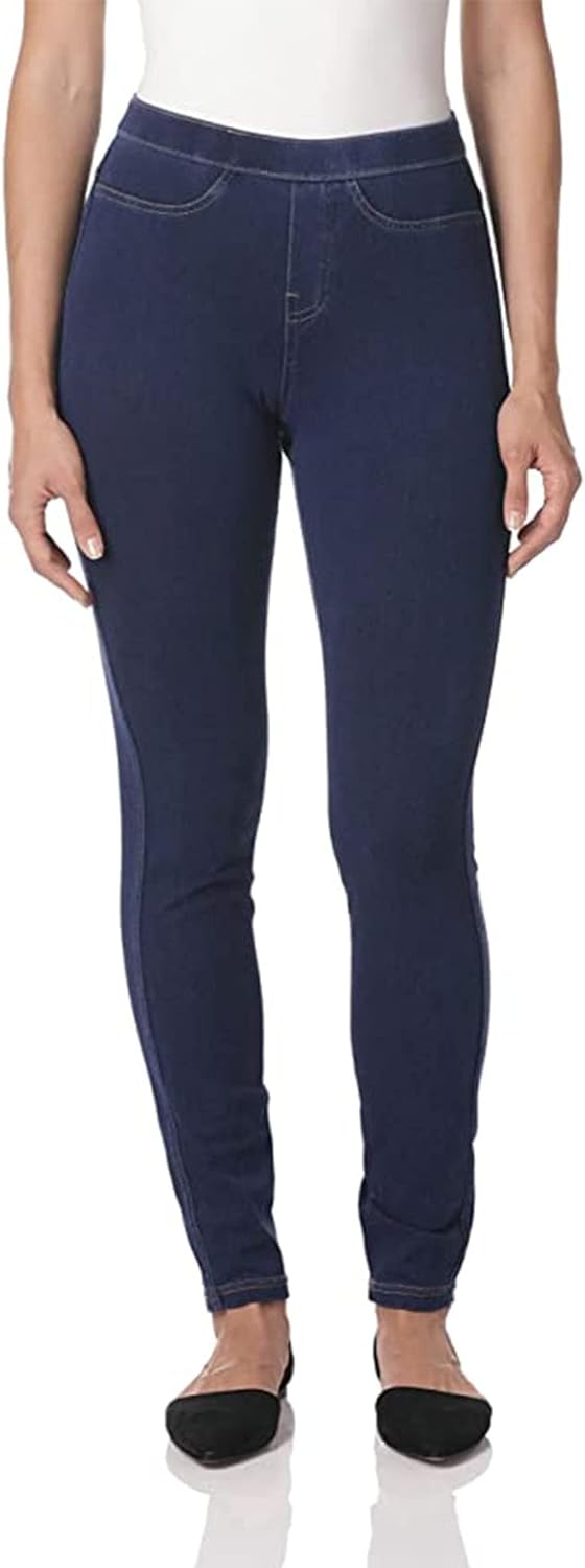 No Nonsense Women’s Classic Denim Leggings, Jeggings for Women with Real Back Pockets, High Waisted Stretch Jeans No Nonsense Women’s Classic Denim Leggings, Jeggings for Women with Real Back Pockets, High Waisted Stretch Jeans
