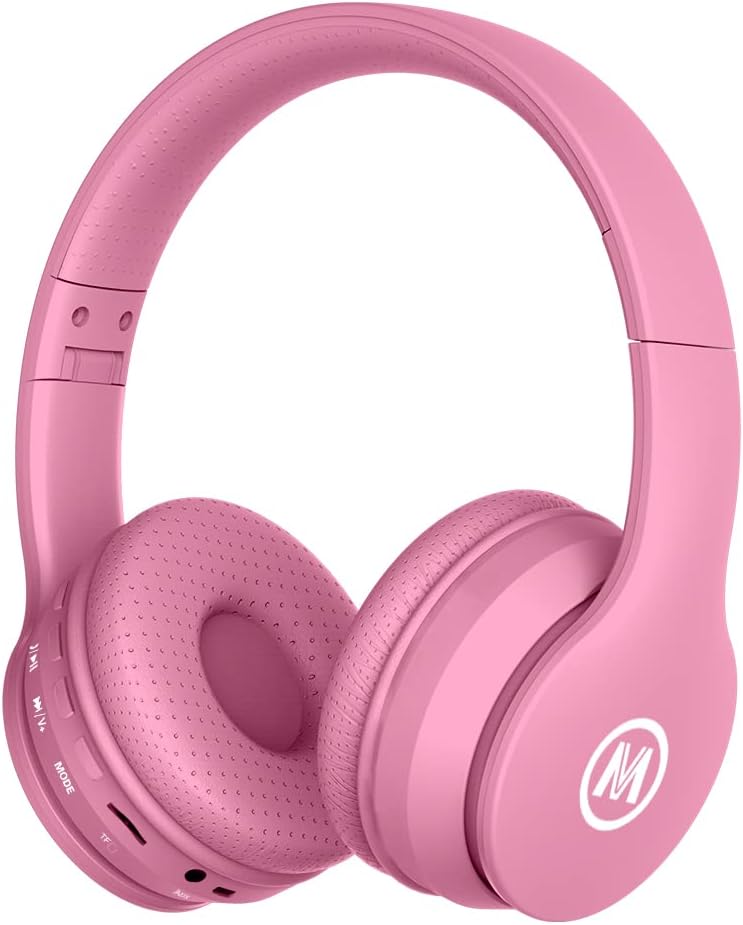 Kids Headphones Bluetooth 5.3 60H Play Time Wireless Kids Volume Limited 85 /110dB Over Ear Foldable Protection Headset with Mic AUX 3.5mm for Boys Girls Child School Pad Tablet Pink Kids Headphones Bluetooth 5.3 60H Play Time Wireless Kids Volume Limited 85 /110dB Over Ear Foldable Protection Headset with Mic AUX 3.5mm for Boys Girls Child School Pad Tablet Pink