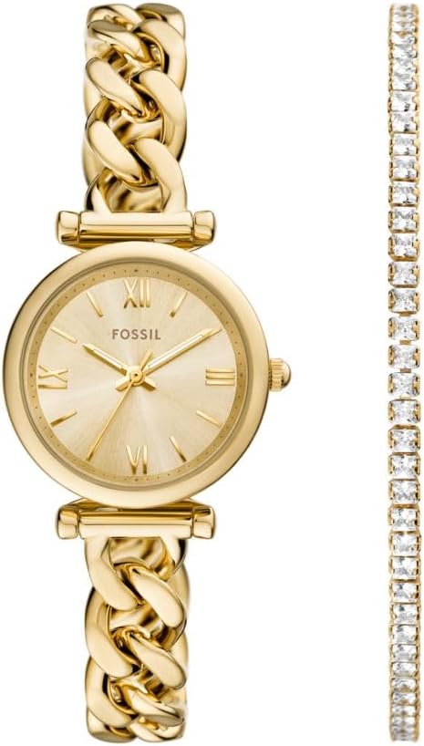 Fossil Women’s Carlie Quartz Stainless Steel Three-Hand Watch Fossil Women’s Carlie Quartz Stainless Steel Three-Hand Watch