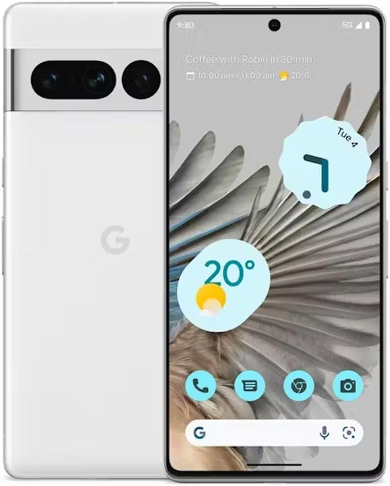 Google Pixel 7 Pro – 5G Android Phone – Unlocked Smartphone with Telephoto, Wide Angle Lens, and 24-Hour Battery – 512GB – Snow Google Pixel 7 Pro – 5G Android Phone – Unlocked Smartphone with Telephoto, Wide Angle Lens, and 24-Hour Battery – 512GB – Snow