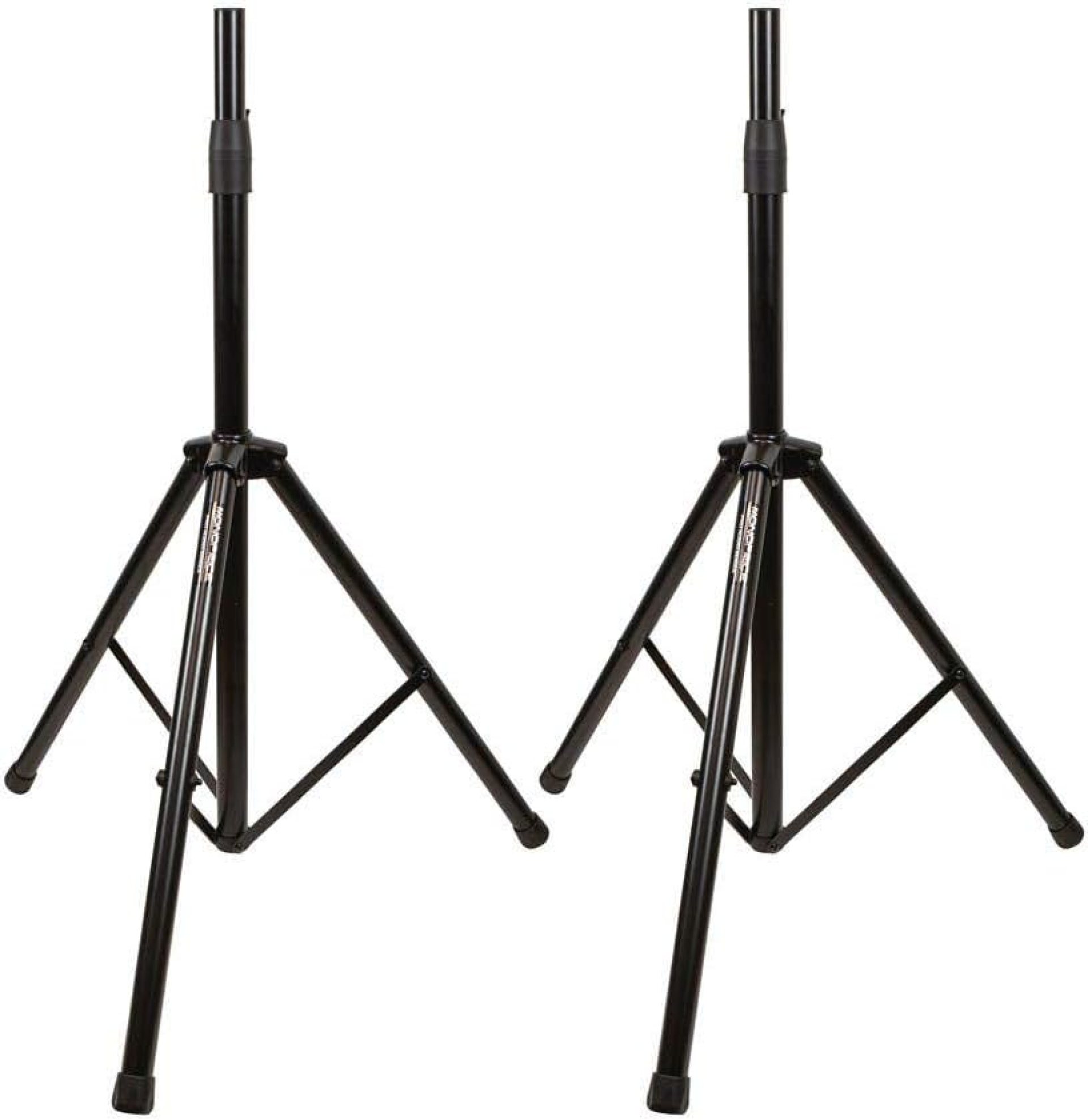 Monoprice PA Speaker Stands with Air Cushion, Adjustable – Pair, Height Adjustable 41.5-74.5 Inches, 130 lbs. Load Capacity per Stand, Heavy Duty Steel Monoprice PA Speaker Stands with Air Cushion, Adjustable – Pair, Height Adjustable 41.5-74.5 Inches, 130 lbs. Load Capacity per Stand, Heavy Duty Steel