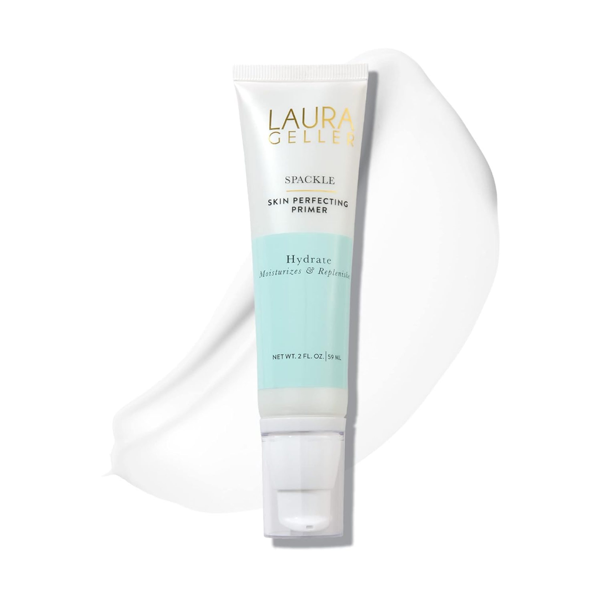 LAURA GELLER NEW YORK Spackle Primer – Hydrate – Super-Size 2 Fl Oz – Hyaluronic Acid Makeup Primer for Mature Skin LAURA GELLER NEW YORK Spackle Primer – Hydrate – Super-Size 2 Fl Oz – Hyaluronic Acid Makeup Primer for Mature Skin