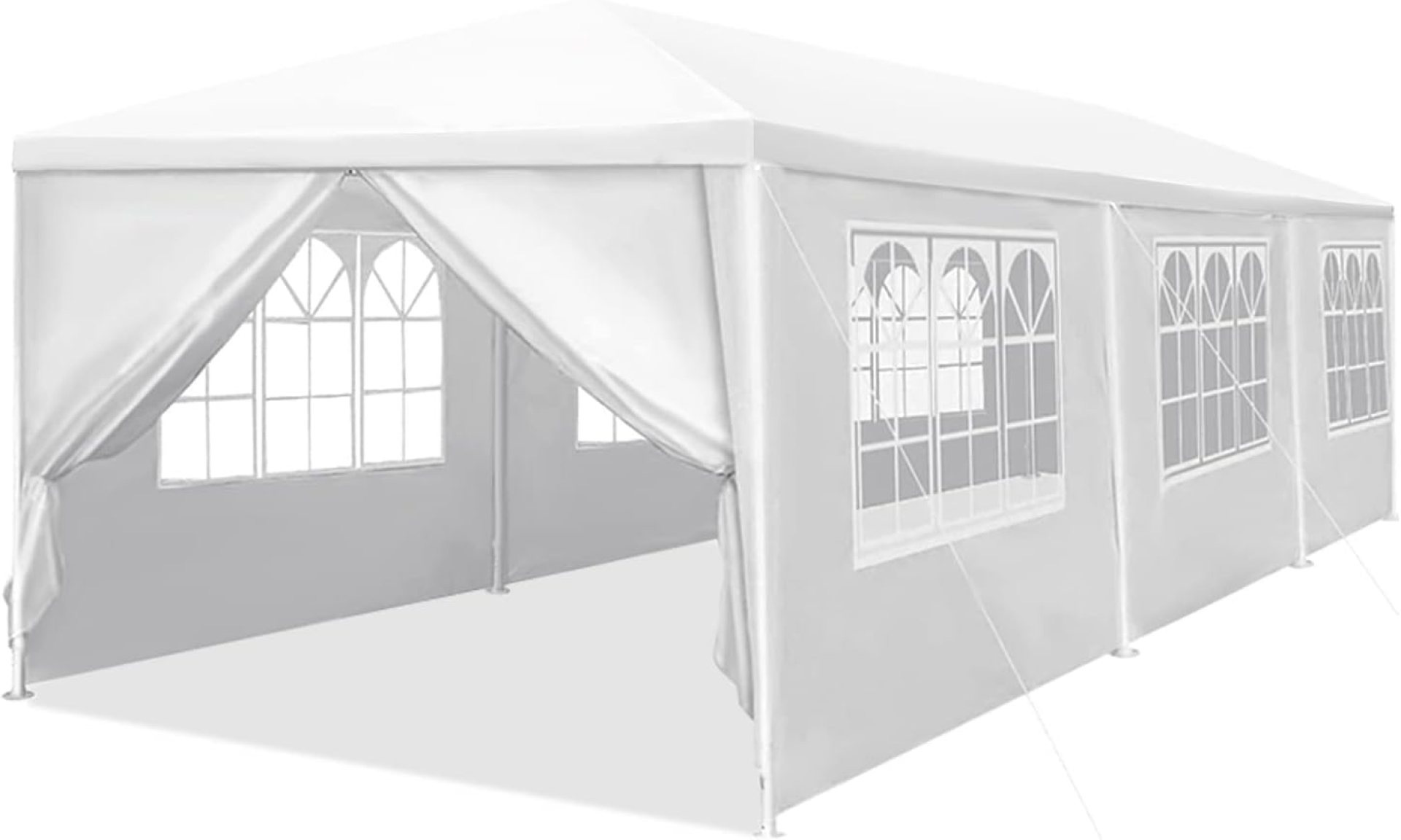 10X30ft Outdoor Gazebo, Canopy Tent Heavy Duty Wedding Party Tent with 8 Removable Sidewalls for Outdoor Wedding, BBQ, Camping, Backyard, Tents for Parties 10X30ft Outdoor Gazebo, Canopy Tent Heavy Duty Wedding Party Tent with 8 Removable Sidewalls for Outdoor Wedding, BBQ, Camping, Backyard, Tents for Parties