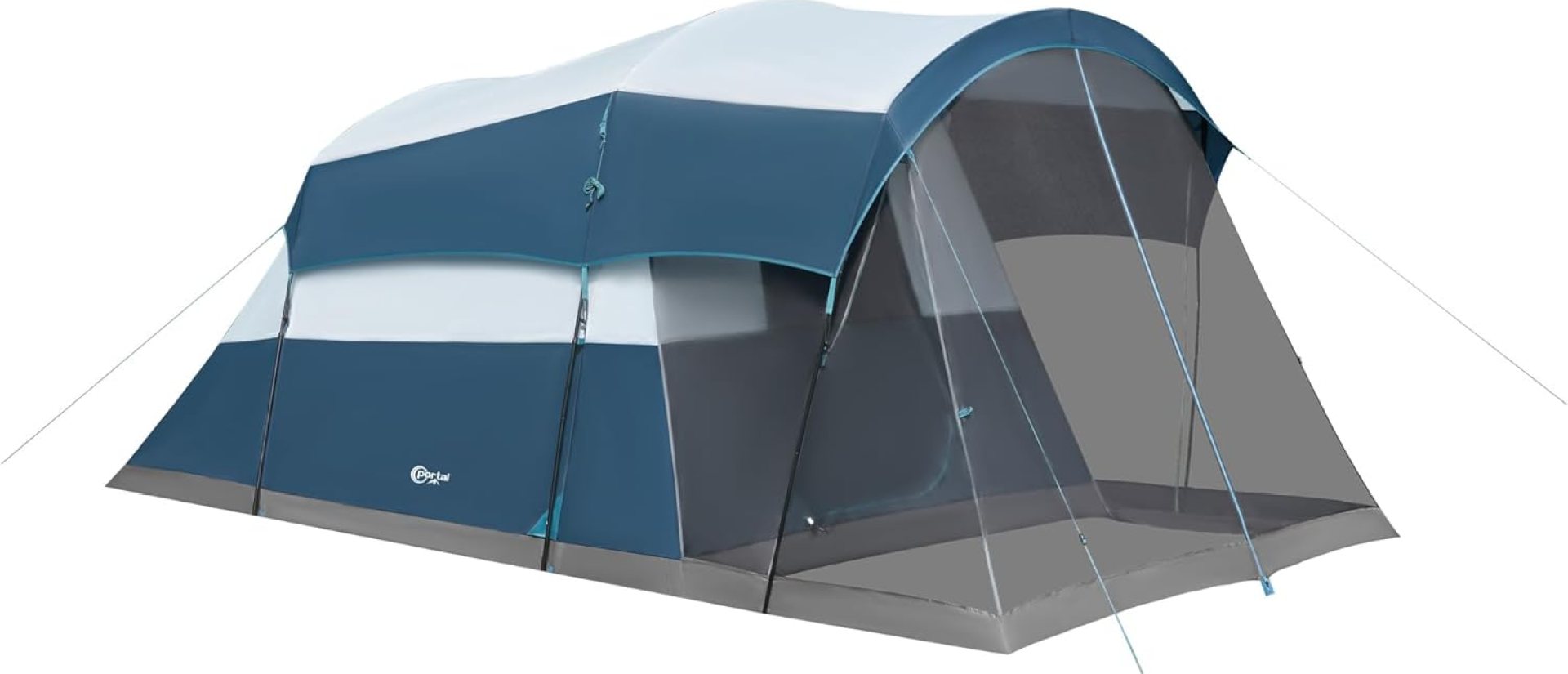 PORTAL 6/8/10 Person Family Camping Tent with Screen Room, Water Resistant Big Tunnel Tent with Rainfly, Large Family Tent for Outdoor Camping, Party PORTAL 6/8/10 Person Family Camping Tent with Screen Room, Water Resistant Big Tunnel Tent with Rainfly, Large Family Tent for Outdoor Camping, Party