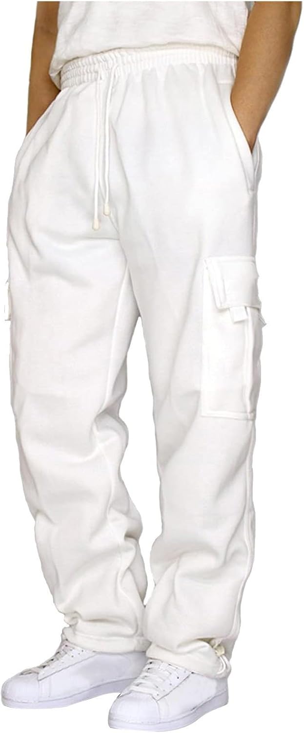 Men’s Casual Cargo Pants Casual Outdoor Hiking Pants Workout Joggers Sweatpants Cotton Loose Straight Leg Trousers Men’s Casual Cargo Pants Casual Outdoor Hiking Pants Workout Joggers Sweatpants Cotton Loose Straight Leg Trousers
