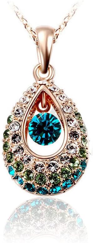 Deft and AttractiveFashion Water Drop Crystal Pendant Necklace Women Style Teardrop Bridal Wedding Party Female Jewelry Accessories Deft and AttractiveFashion Water Drop Crystal Pendant Necklace Women Style Teardrop Bridal Wedding Party Female Jewelry Accessories