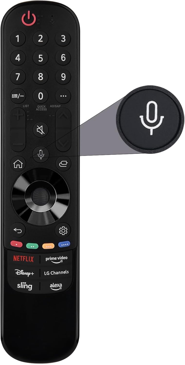 for LG Smart TV Remote Control,Magic Remote AN-MR24GA/23GA/22GA/21GA with Voice and Pointer Function,Compatible for 2019-2024 LG WebOS,OLED,QNED,NANOCell,4K,8K etc.AKB76039902,2 Year Warranty for LG Smart TV Remote Control,Magic Remote AN-MR24GA/23GA/22GA/21GA with Voice and Pointer Function,Compatible for 2019-2024 LG WebOS,OLED,QNED,NANOCell,4K,8K etc.AKB76039902,2 Year Warranty